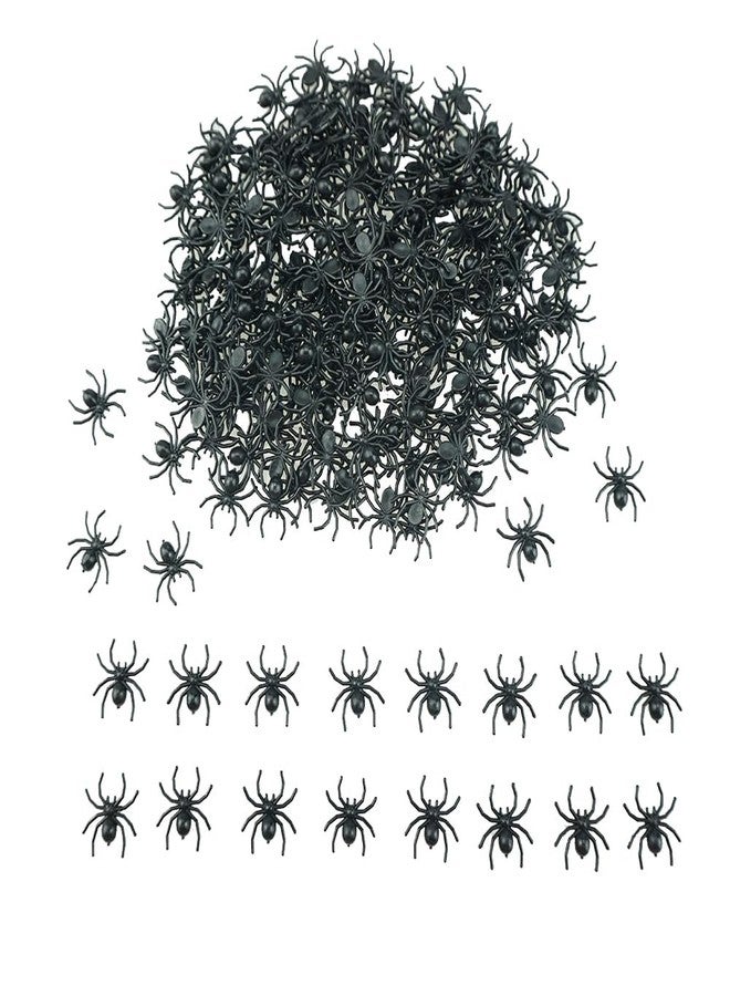 SaktopDeco 200 PCS Mini Plastic Spiders Fake Spiders Realistic Spider for Halloween Decorations - Image 4
